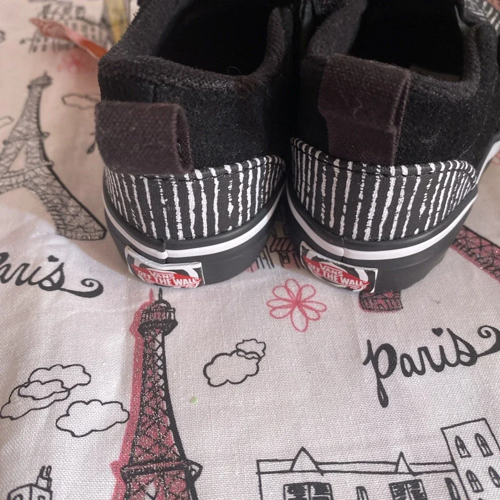 Vans X Disney The Nightmare Before Christmas Size 6.5T Toddler Shoes SLIP ON
